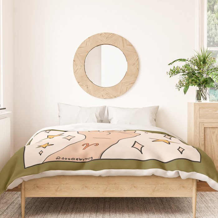 Aries Orange Duvet Cover Gallery Image 3