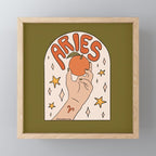 Aries Orange Mini Art Print Gallery Image 1
