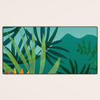 Tropical Moonlight Garden Landscape  Desk Mat Gallery Image 3