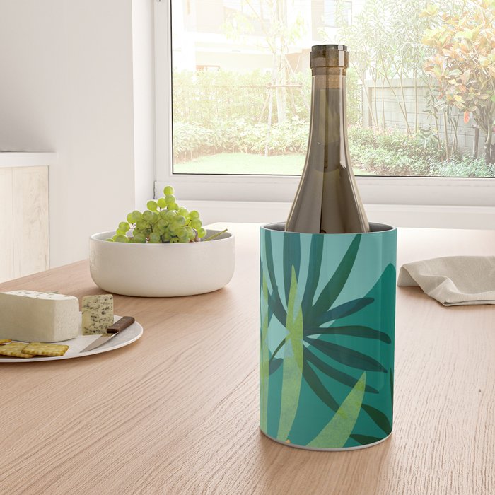 Tropical Moonlight Garden Landscape  Wine Chiller Gallery Image 4