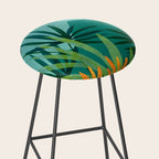 Tropical Moonlight Garden Landscape  Stool Gallery Image 2