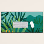 Tropical Moonlight Garden Landscape  Desk Mat Gallery Image 1