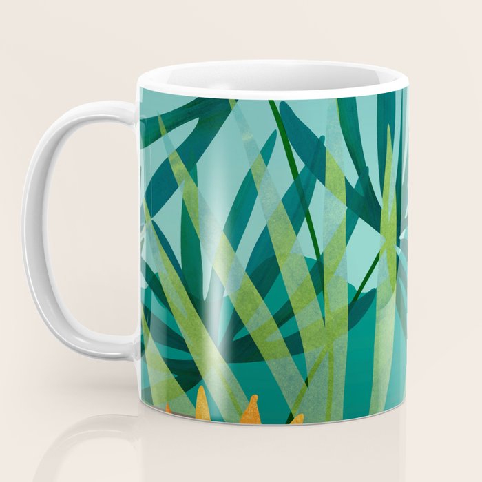 Tropical Moonlight Garden Landscape  Coffee Mug Gallery Image 3