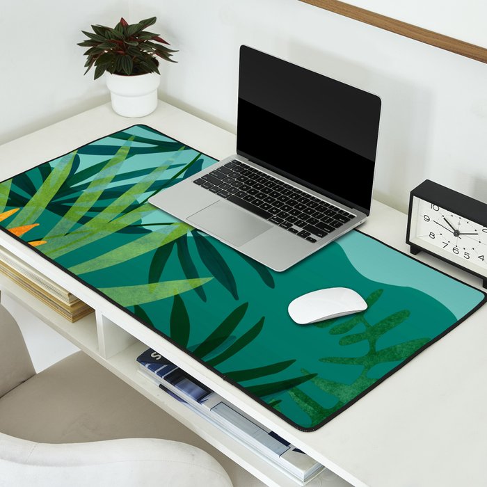 Tropical Moonlight Garden Landscape  Desk Mat Gallery Image 2