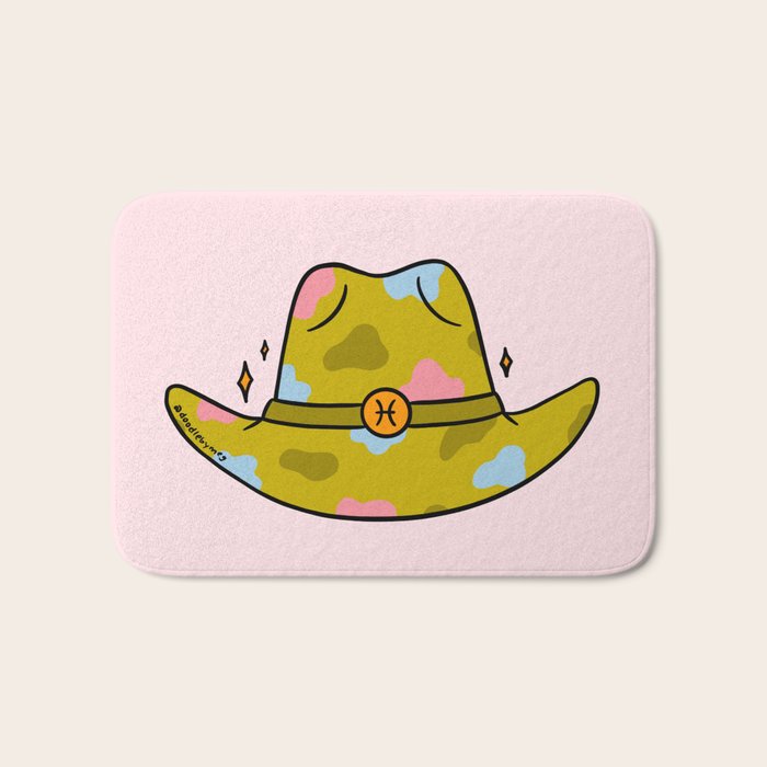 Pisces Cowboy Hat Bath Mat Gallery Image 1
