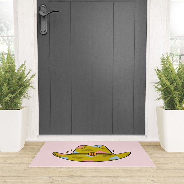 Pisces Cowboy Hat Welcome Mat Gallery Image 3