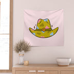 Pisces Cowboy Hat Wall Tapestry Gallery Image 2