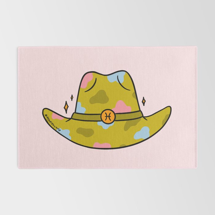 Pisces Cowboy Hat Rug Gallery Image 2
