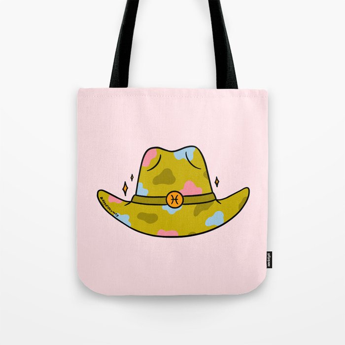 Pisces Cowboy Hat Tote Bag Gallery Image 1