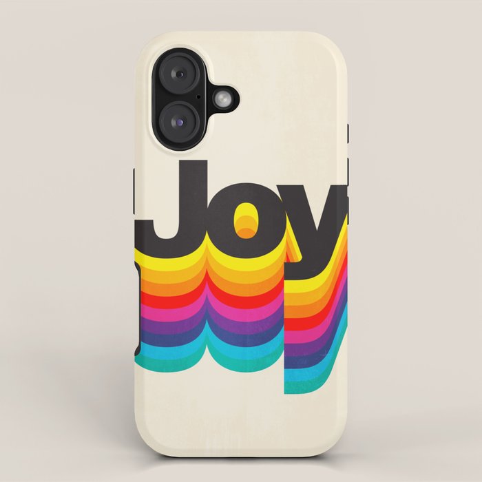 Joy: Retro Typography Edition iPhone Case Gallery Image 1