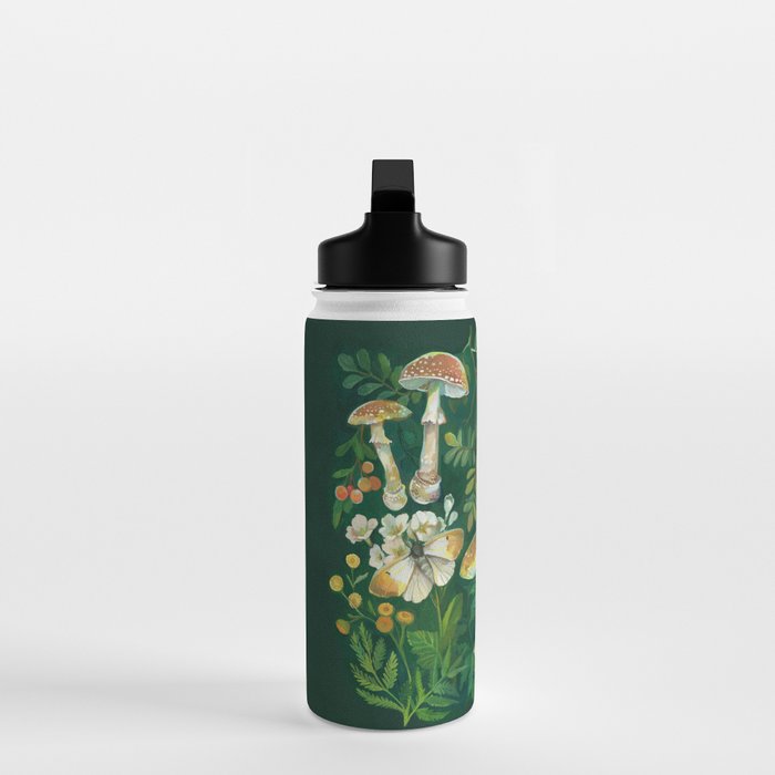 Mushrooms Dandelion Garden Water Bottle Gallery Image 3