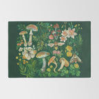 Mushrooms Dandelion Garden Rug Gallery Image 2