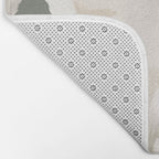 Midcentury Boho Garden Bath Mat Gallery Image 2