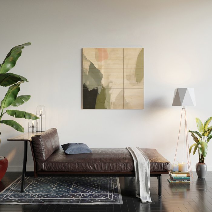 Midcentury Boho Garden Wood Wall Art Gallery Image 2
