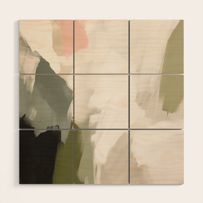Midcentury Boho Garden Wood Wall Art Gallery Image 1