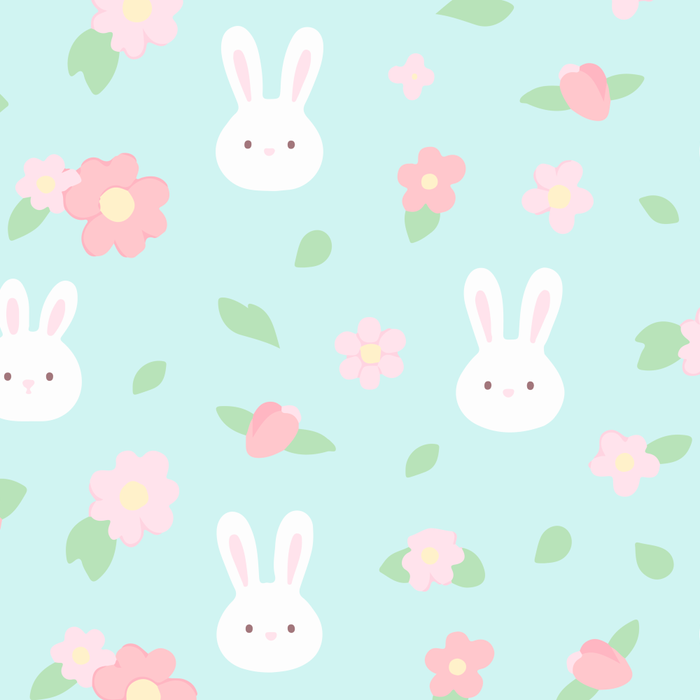 Cute rabbit bunny animal with spring flowers Coffee Mug Gallery Image 2