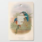 Bird Divinations: Kingfisher (about: almanacofbirds.org) Cutting Board Gallery Image 1