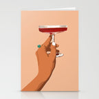 Cheers to Love, Laughter & Happily Ever After #painting #illustration Stationery Card Gallery Image 2