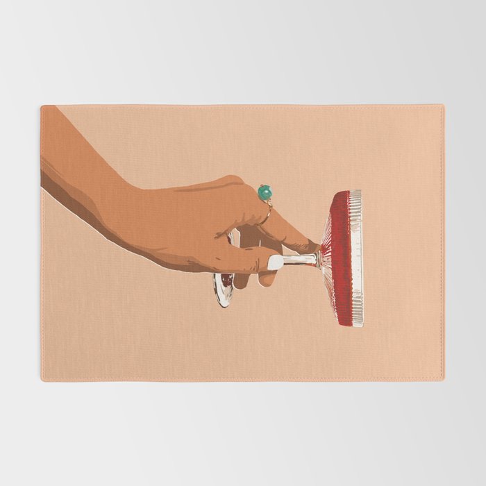 Cheers to Love, Laughter & Happily Ever After #painting #illustration Rug Gallery Image 2