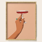 Cheers to Love, Laughter & Happily Ever After #painting #illustration Serving Tray Gallery Image 1