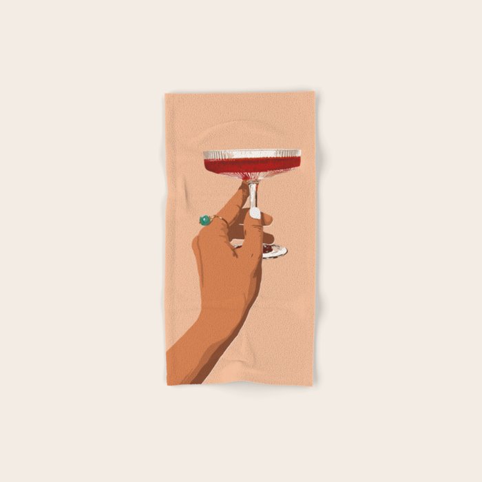 Cheers to Love, Laughter & Happily Ever After #painting #illustration Towels Gallery Image 1