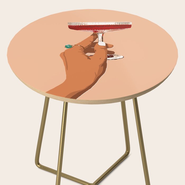 Cheers to Love, Laughter & Happily Ever After #painting #illustration Side Table Gallery Image 2