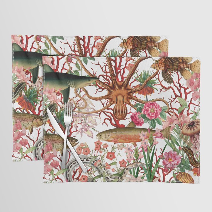 Floral Ocean Eden Placemat Gallery Image 1