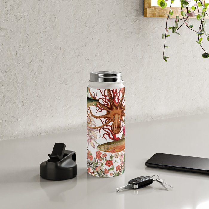 Floral Ocean Eden Water Bottle Gallery Image 4