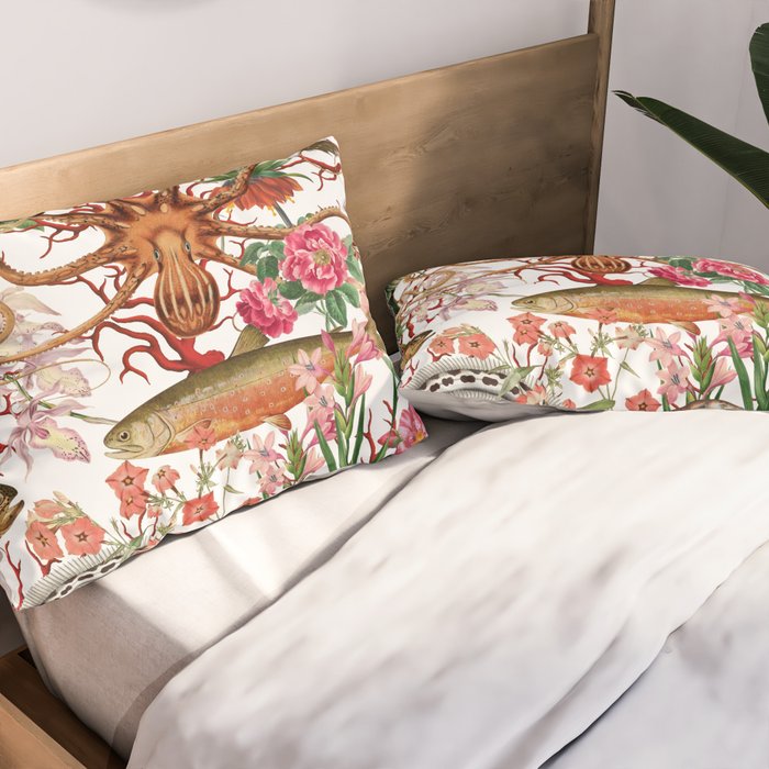 Floral Ocean Eden Pillow Sham Gallery Image 2