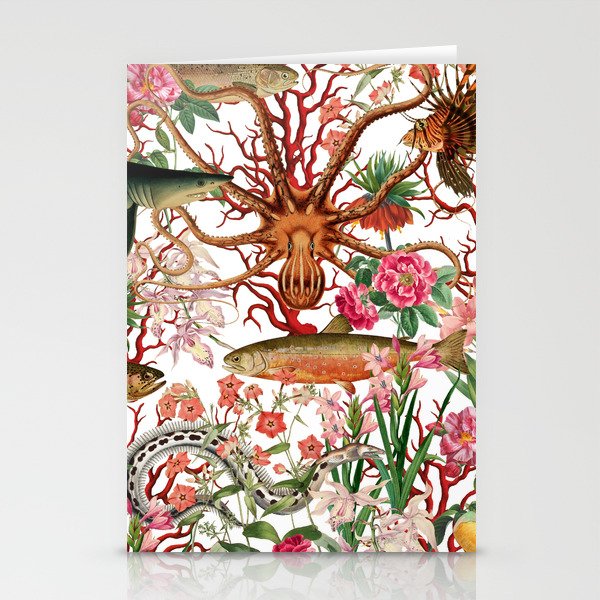 Floral Ocean Eden Stationery Card Gallery Image 2