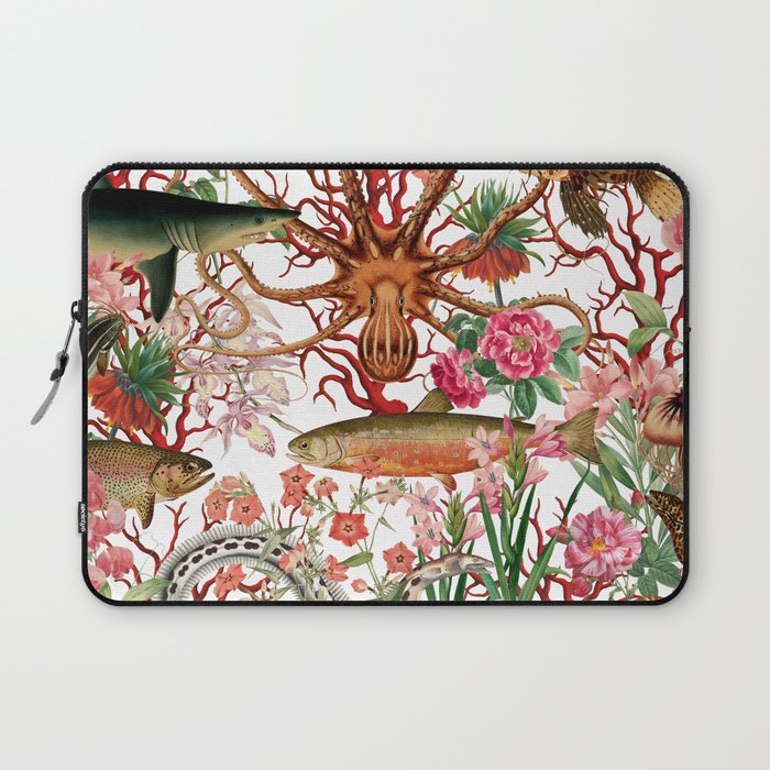 Floral Ocean Eden Laptop Sleeve Gallery Image 1