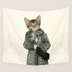 Kitten Dressed as Cat Wall Tapestry Gallery Image 4