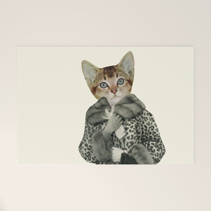 Kitten Dressed as Cat Welcome Mat Gallery Image 1