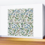 Chinoiserie birds peacock flowers leaves, romantic, vintage, retro, cozy heirloom Wall Mural Gallery Image 2