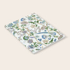 Chinoiserie birds peacock flowers leaves, romantic, vintage, retro, cozy heirloom Notebook Gallery Image 2