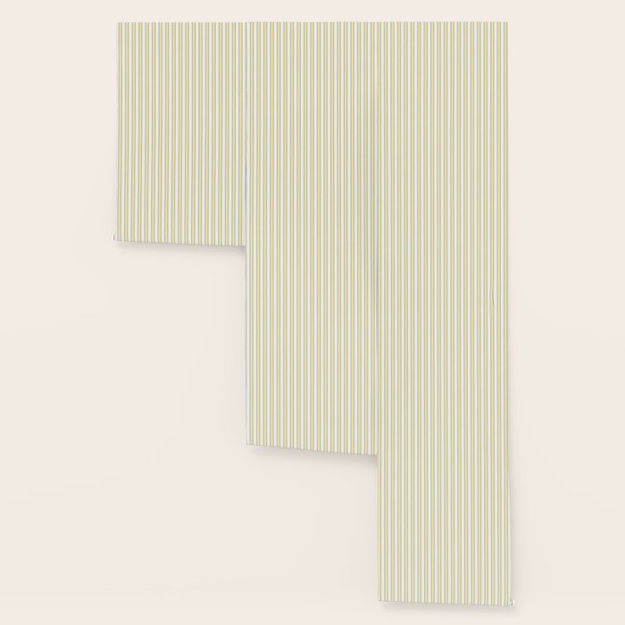 Elegant Cabana Stripe Yellow And Blue Retro Boho Coastal Beach Vibe Wallpaper Gallery Image 3