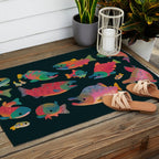 Salmon day Outdoor Rug Gallery Image 2