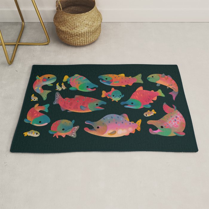 Salmon day Rug Gallery Image 1