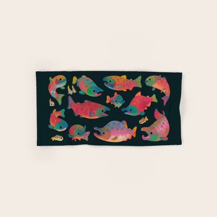 Salmon day Bath Towel Gallery Image 1