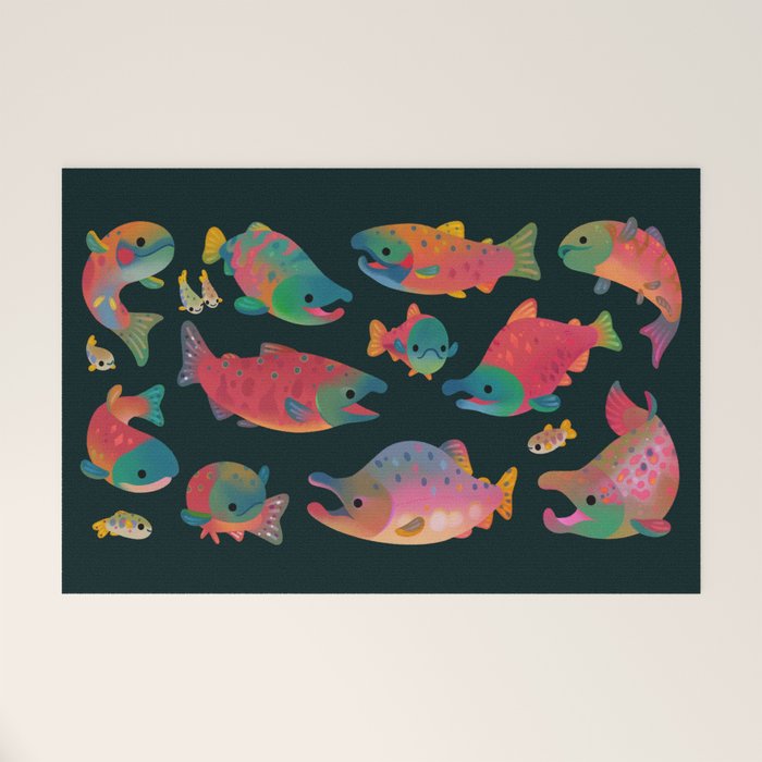 Salmon day Welcome Mat Gallery Image 1