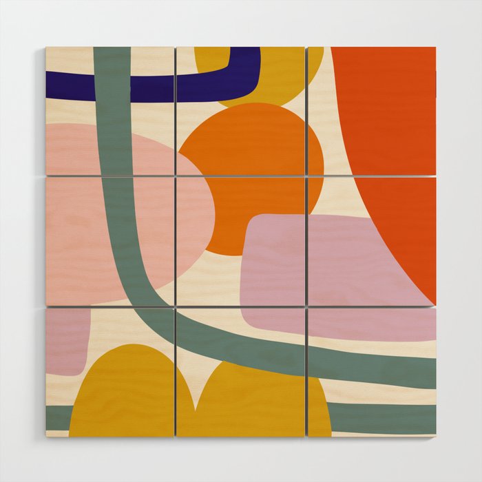 Rainbow Collage  Wood Wall Art Gallery Image 1