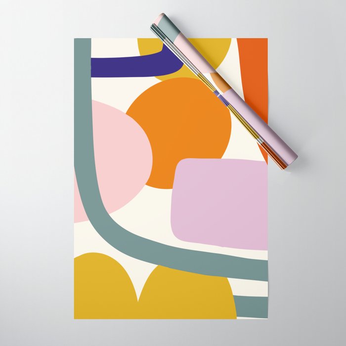 Rainbow Collage  Wrapping Paper Gallery Image 1