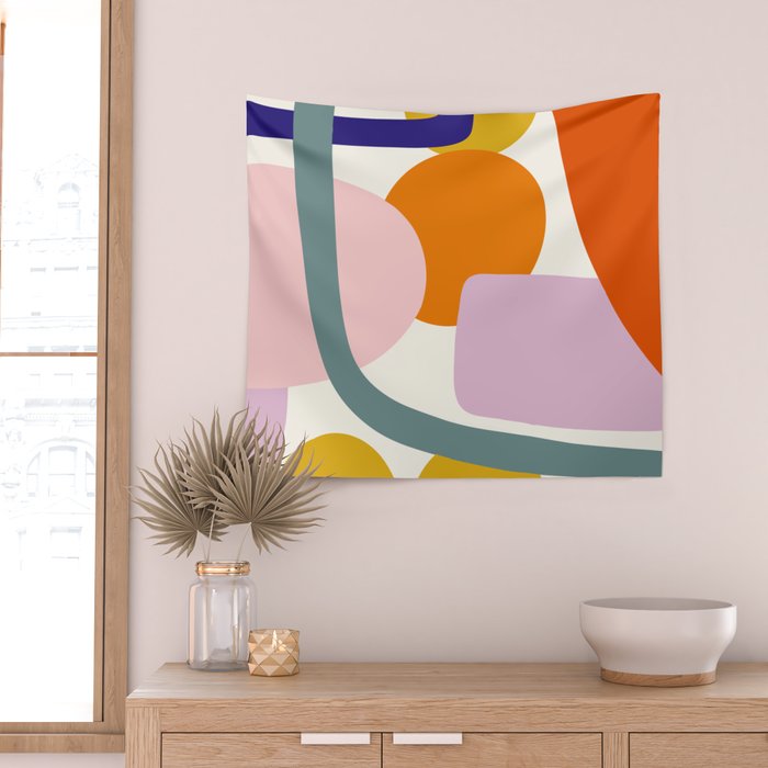 Rainbow Collage  Wall Tapestry Gallery Image 2