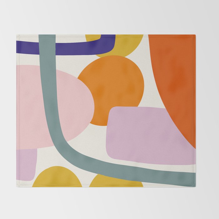 Rainbow Collage  Throw Blanket Gallery Image 2