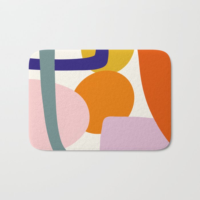 Rainbow Collage  Bath Mat Gallery Image 1
