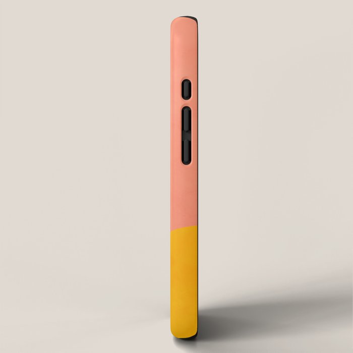 geometry shape mid century organic blush curry teal iPhone Case Gallery Image 2