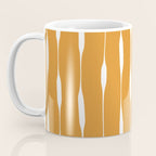 Ochre Threaded Stripes Painted Pattern Coffee Mug Gallery Image 3