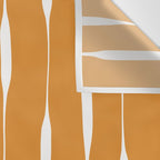 Ochre Threaded Stripes Painted Pattern Wall Tapestry Gallery Image 3