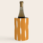 Ochre Threaded Stripes Painted Pattern Wine Chiller Gallery Image 1