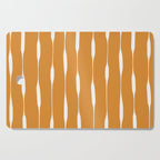 Ochre Threaded Stripes Painted Pattern Cutting Board Gallery Image 1